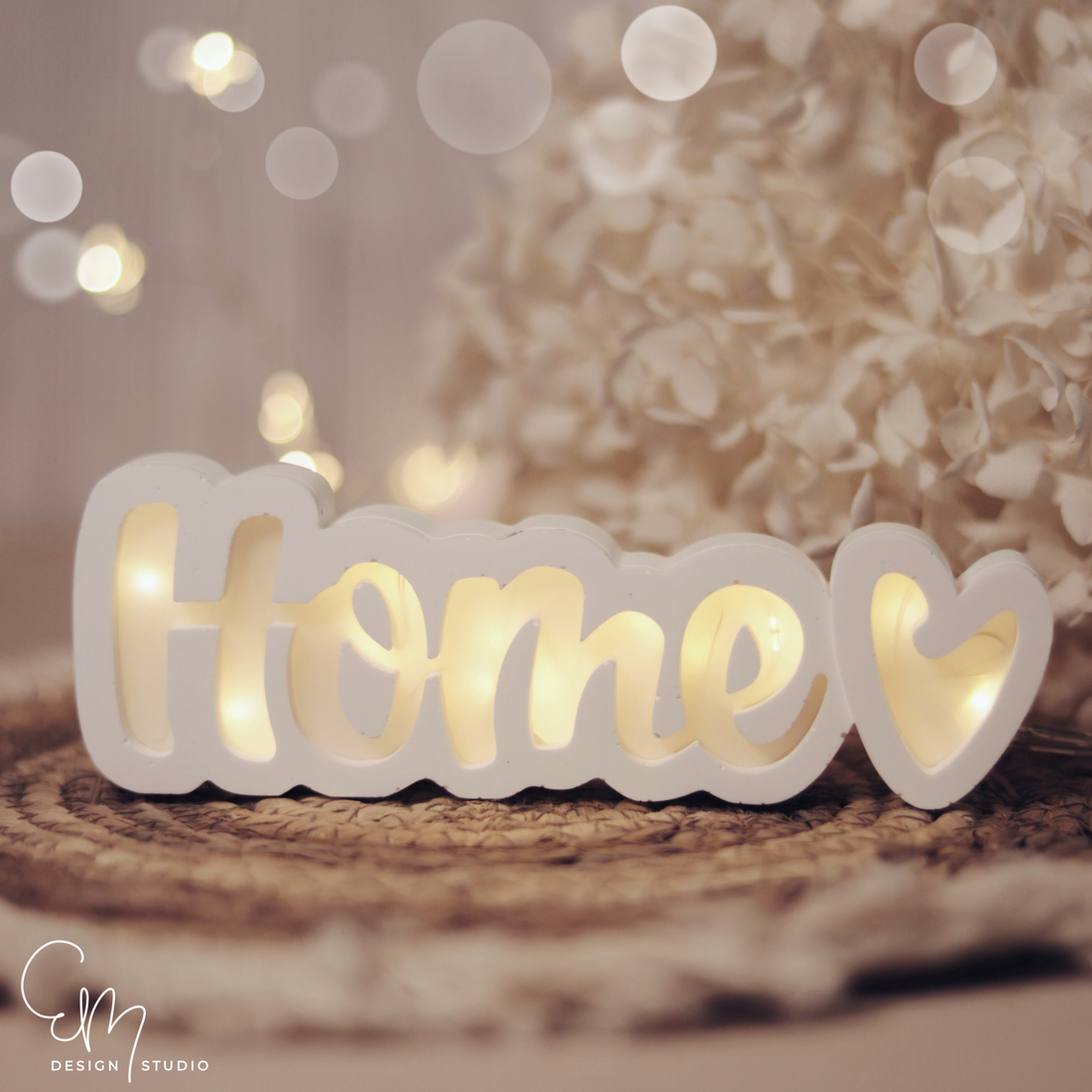 Silikonform - "Home" beleuchteter Schriftzug