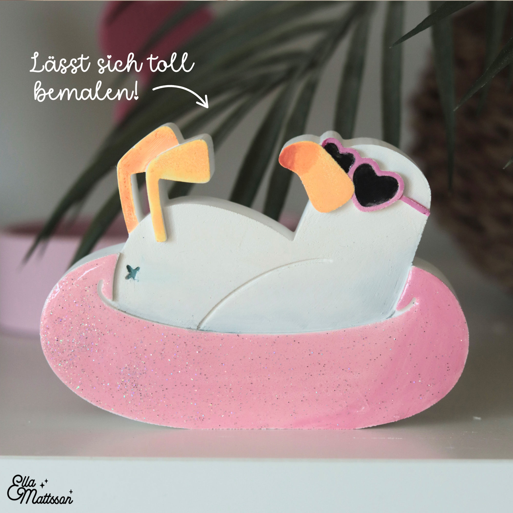Silikonform - Lustige Möwe im Schwimmring