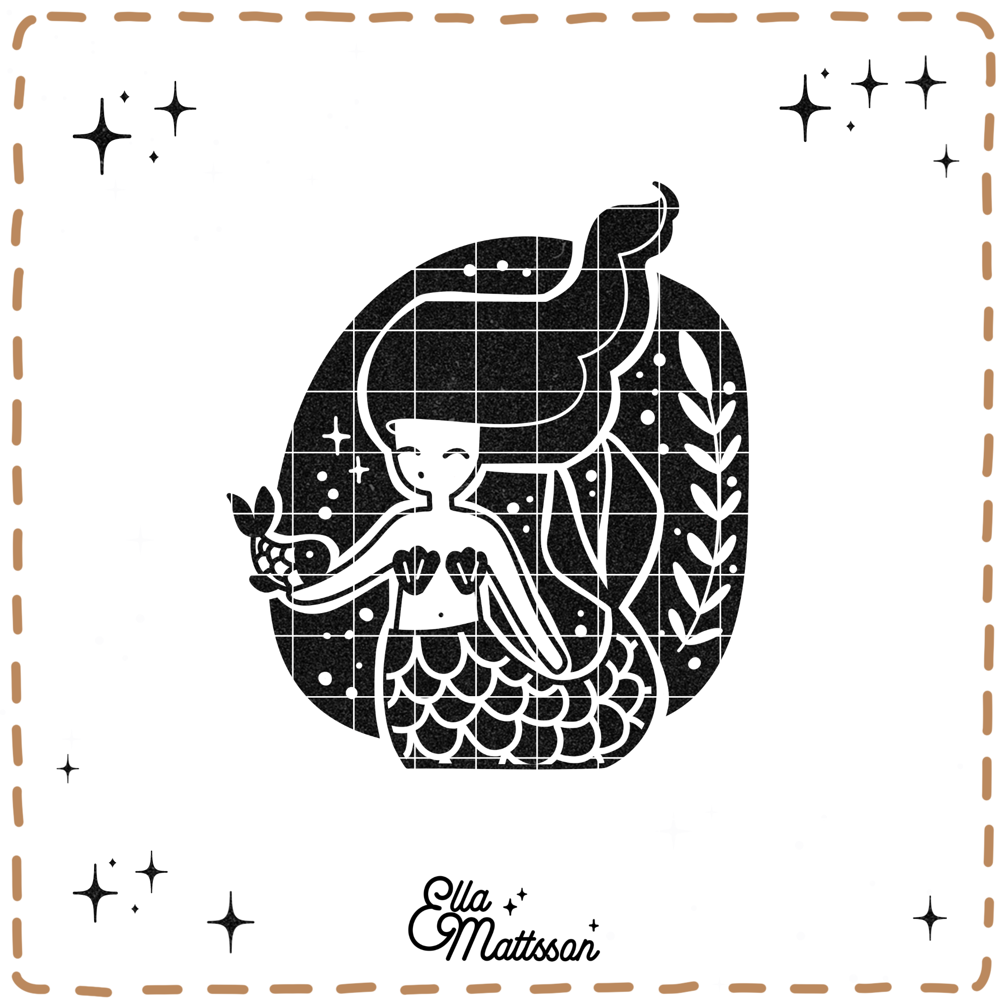 Plotterdatei - "Skandi Mermaid - Ella Mattsson©