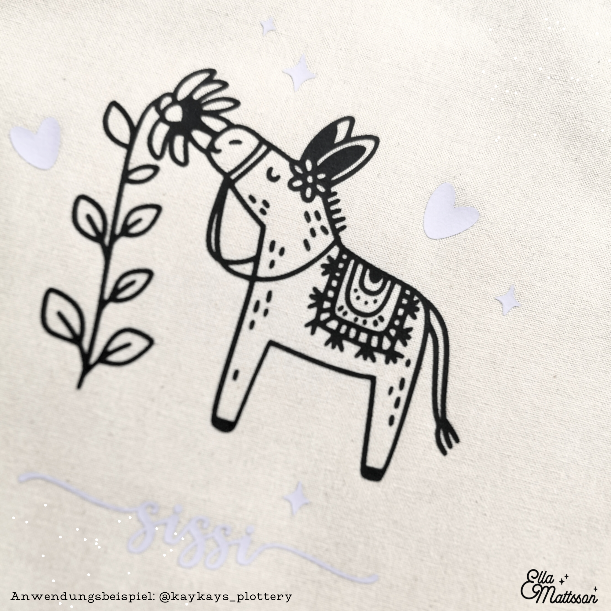 Plotterdatei Bundle - "Süße Esel mit Blumen"
